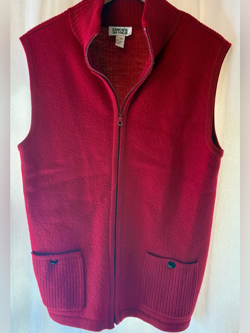 Chico’s Boiled Wool Vest